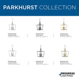 Progress Lighting Parkhurst 3-Light Brushed Bronze Traditional Lantern Medium Hanging Pendant Light