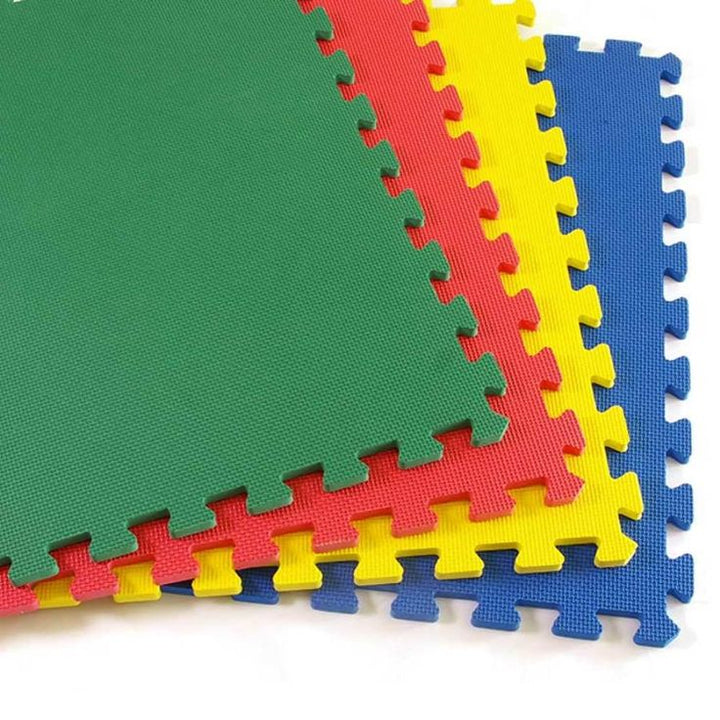 Greatmats GreatPlay Blue, Green, Red and Yellow 2 ft. x 2 ft. x 1/2 in. Foam Puzzle Floor Mats (Case of 16)