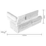 Satori Summit Ice Ledgestone 6-in x 18-in Natural Stone Look Wall Tile (3.66-sq. ft/ Carton)