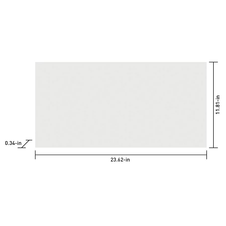 Satori Windsor White Matte Porcelain 12-in x 24-in Floor and Wall Tile, Rectified (15.44-sq ft/Carton)