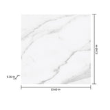 Satori Regent Statuario 24-in x 24-in Polished Porcelain Marble-Look Floor and Wall Tile (3.87-sq ft per piece)