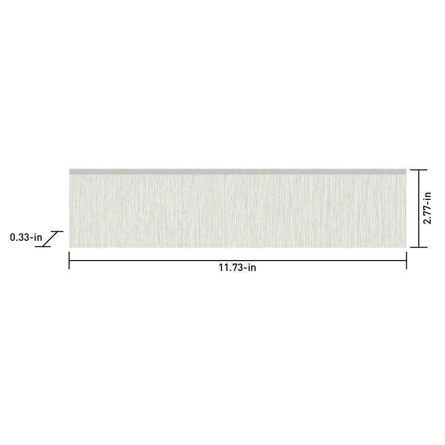 Satori Ikon Glacier Matte Bullnose 3-in x 12-in Matte Porcelain Tile (0.23-sq ft per Piece)