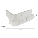 Satori Northern Arctic Ledgestone 6-in x 12-in Natural Stone Marble Look Wall Tile (0.48-sq. ft/ Piece)
