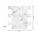 Satori Regent Carrara 10-in x 11-in Matte Porcelain Marble Look Mosaic Floor and Wall Tile (0.75-sq. ft/ Piece)