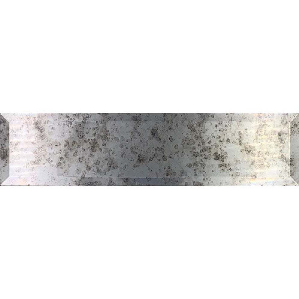 Apollo Tile (Sample) Silver 3-in x 12-in Glossy Glass Brick Subway Wall Tile