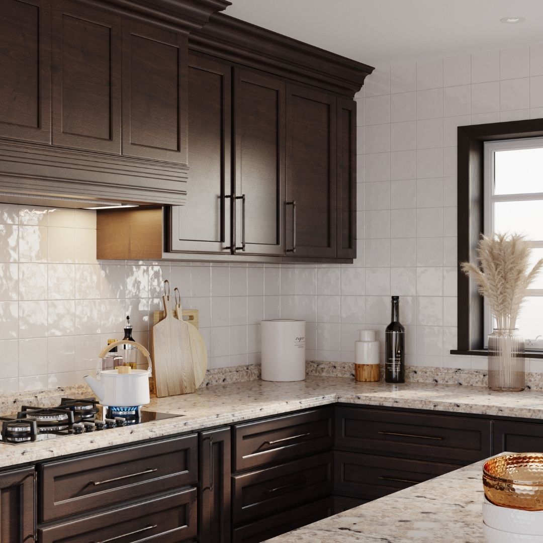 VT Dimensions Formica 10-ft Ouro Romano Etchings Left-Hand Miter-Cut Laminate Kitchen Countertop with Integrated Backsplash