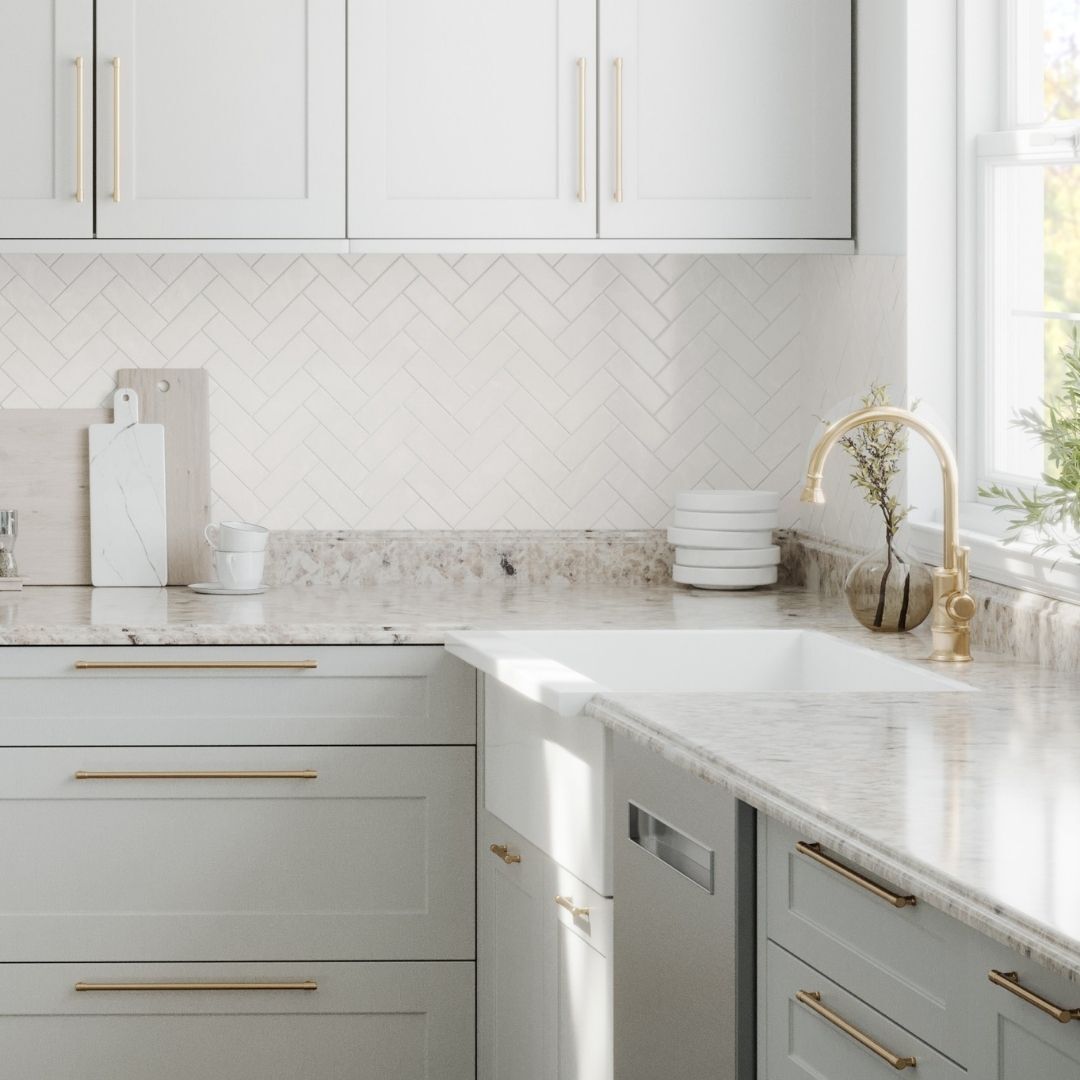 VT Dimensions Formica 10-ft Ouro Romano Etchings Straight Laminate Kitchen Countertop with Integrated Backsplash