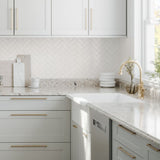 VT Dimensions Formica 8-ft Ouro Romano Etchings Straight Laminate Kitchen Countertop with Integrated Backsplash