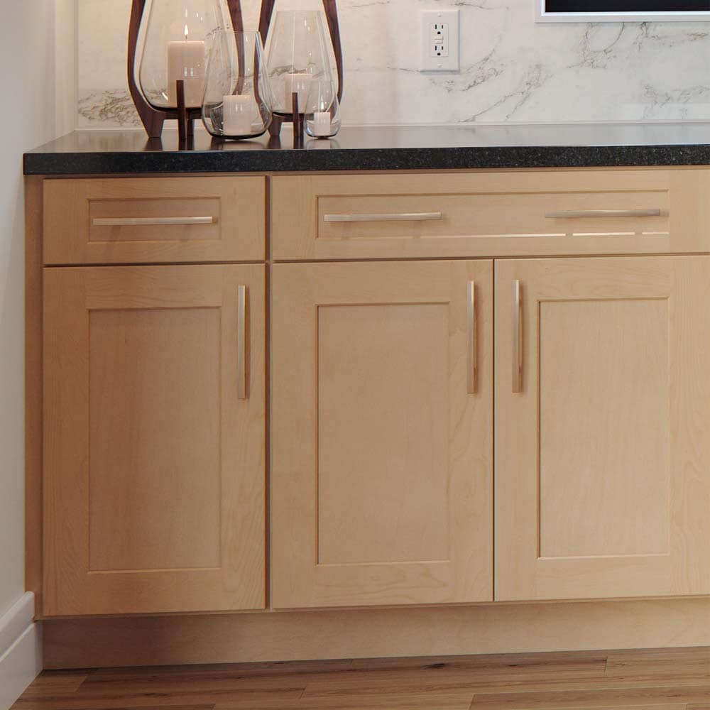 allen + roth Innsbrook 21-in W x 34.5-in H x 24-in D Rye 1-Drawer Base Fully Assembled Cabinet (Flat Panel Shaker Style)