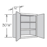 allen + roth McKeller 24-in W x 30.125-in H x 12-in D Linen Wall Fully Assembled Cabinet (Flat Panel Mitered Door Style)