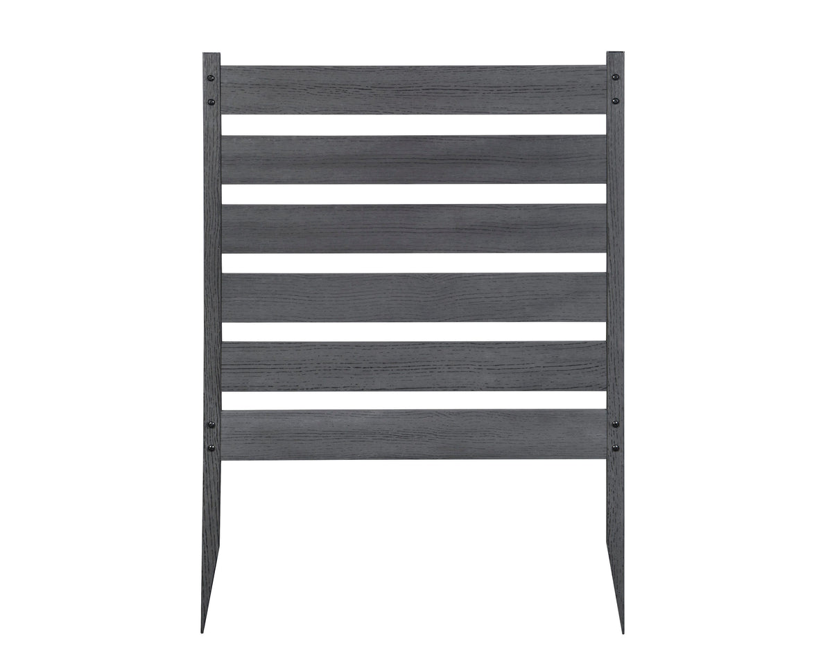 Zippity Outdoor Products Maui 3 Panels 2-ft H x 2-ft W Charcoal Vinyl Square-top Fence Panel No Dig (Unassembled)
