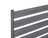 Zippity Outdoor Products Maui 3 Panels 2-ft H x 2-ft W Charcoal Vinyl Square-top Fence Panel No Dig (Unassembled)
