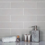 Apollo Tile (Sample) Blue 3-in x 12-in Matte Glass Brick Subway Floor and Wall Tile