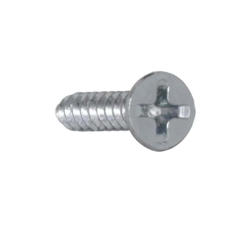 #6 x 3/4 in. Phillips Flat Head Zinc Plated Wood Screw (100-Pack)