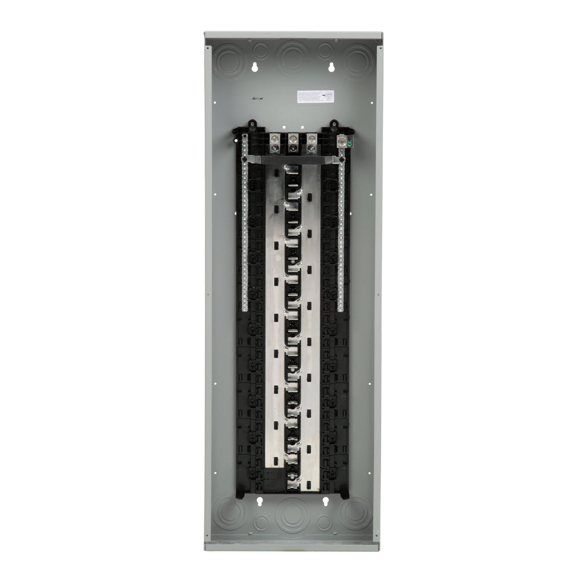 Siemens ES 225-Amp 54-space load center - angle view