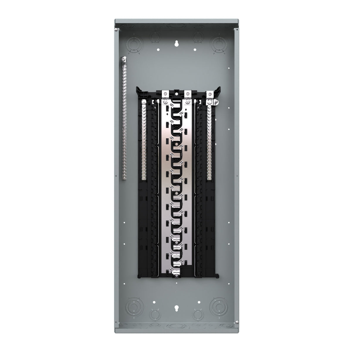 Siemens SN 225-Amp 42-space load center - angle view