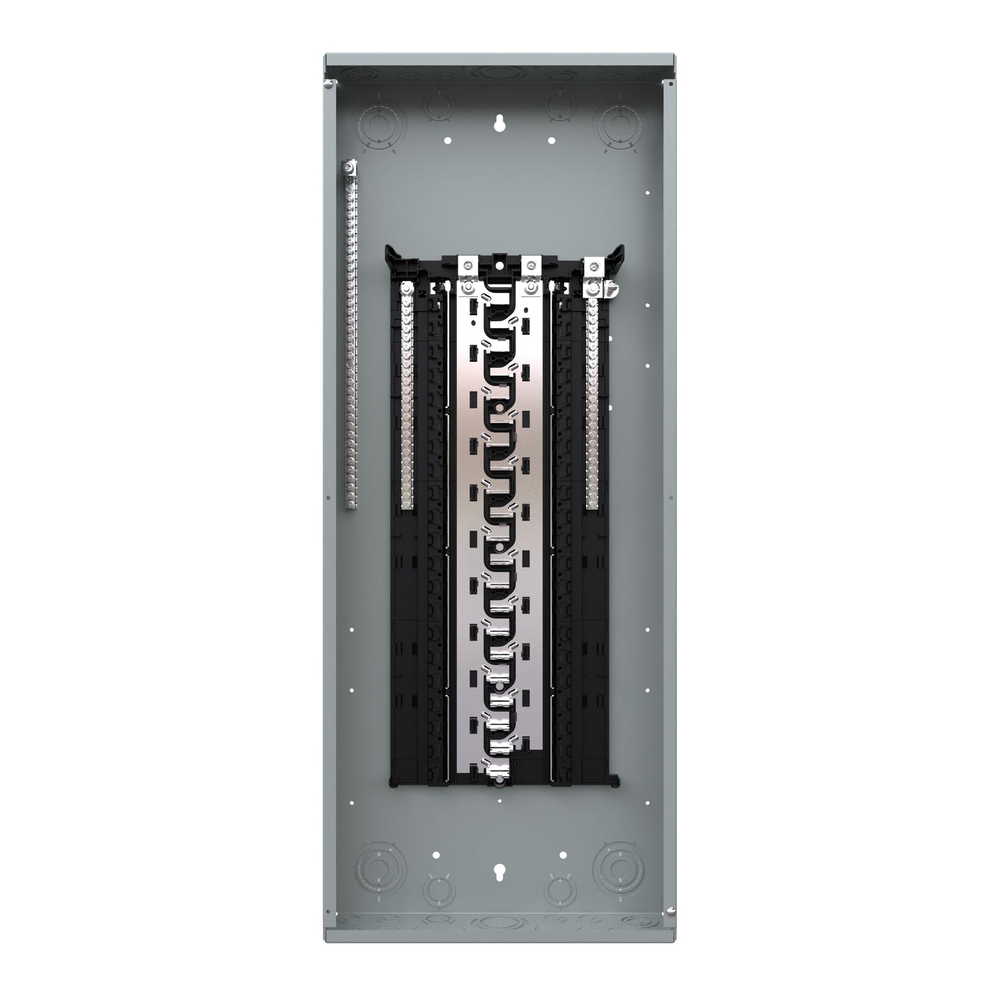 Siemens SN 225-Amp 42-space load center - angle view