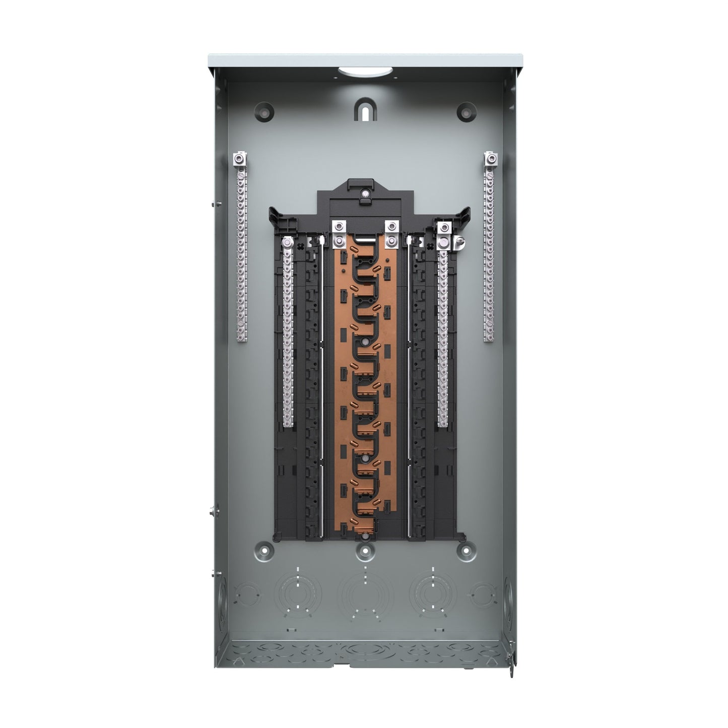 Siemens PN 125-Amp 30-space load center - angle view