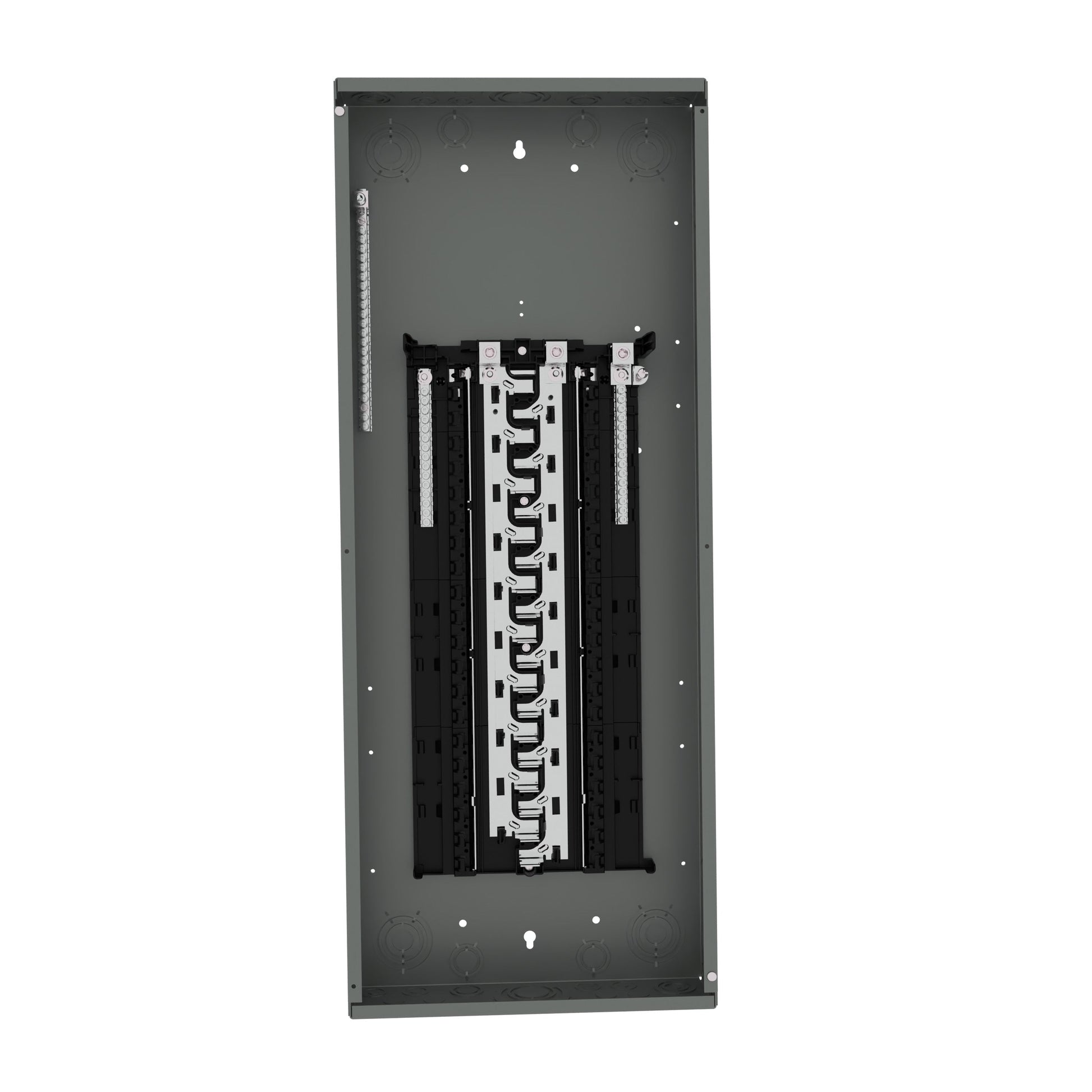 Siemens SN 125-Amp 40-space load center - angle view
