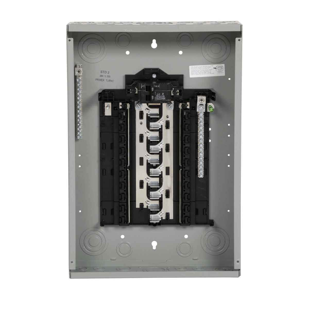 Siemens SN 100-Amp 20-space load center - angle view