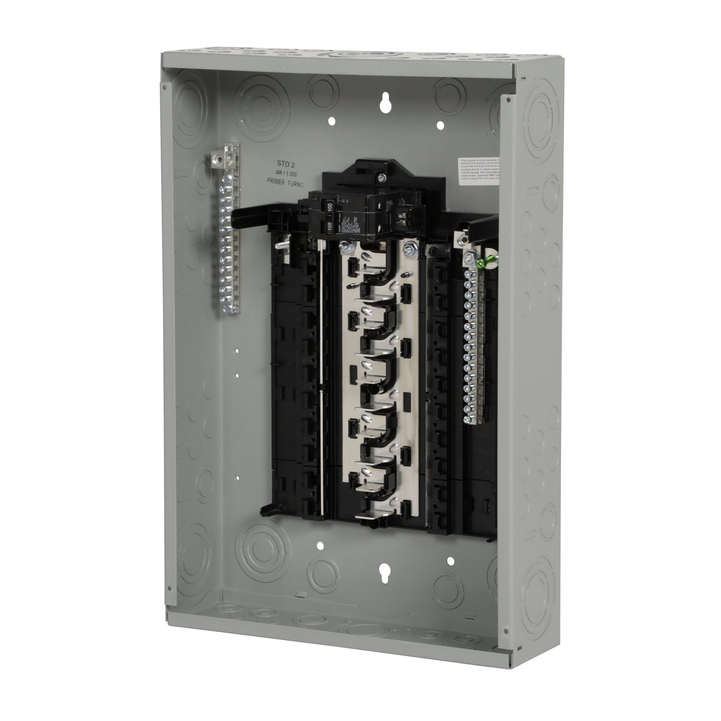 Siemens SN 100-Amp 20-space load center - front view