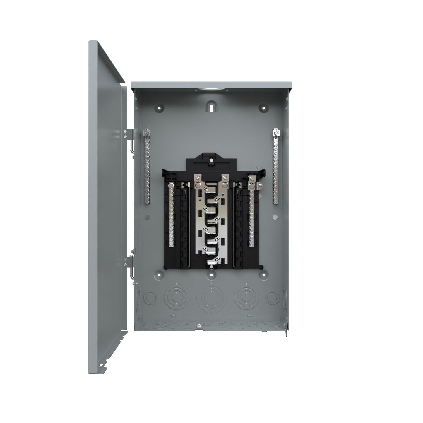 Siemens PN 125-Amp 16-space load center - angle view