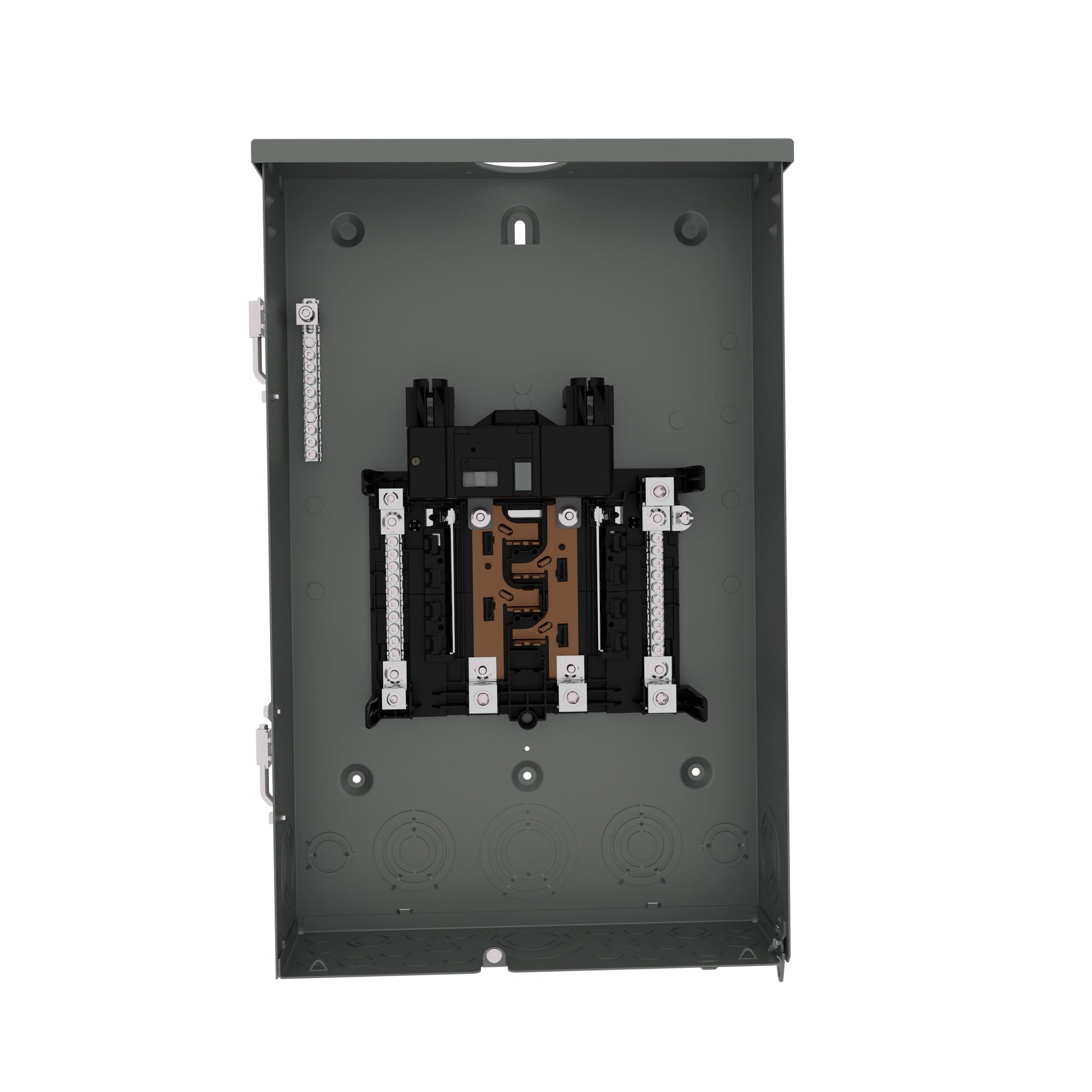 Siemens SN 200-Amp 8-space load center - angle view