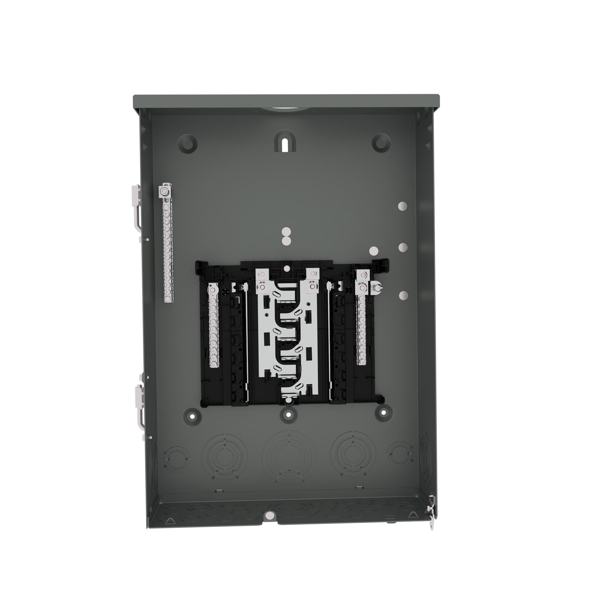Siemens SN 200-Amp 12-space load center - angle view
