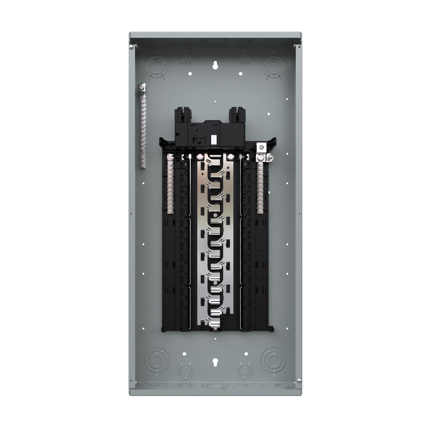 Siemens SN 150-Amp 30-space load center - angle view