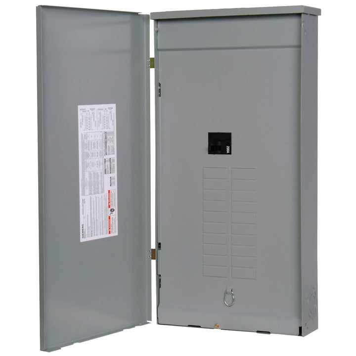 Siemens SN 100-Amp 20-space load center - front view