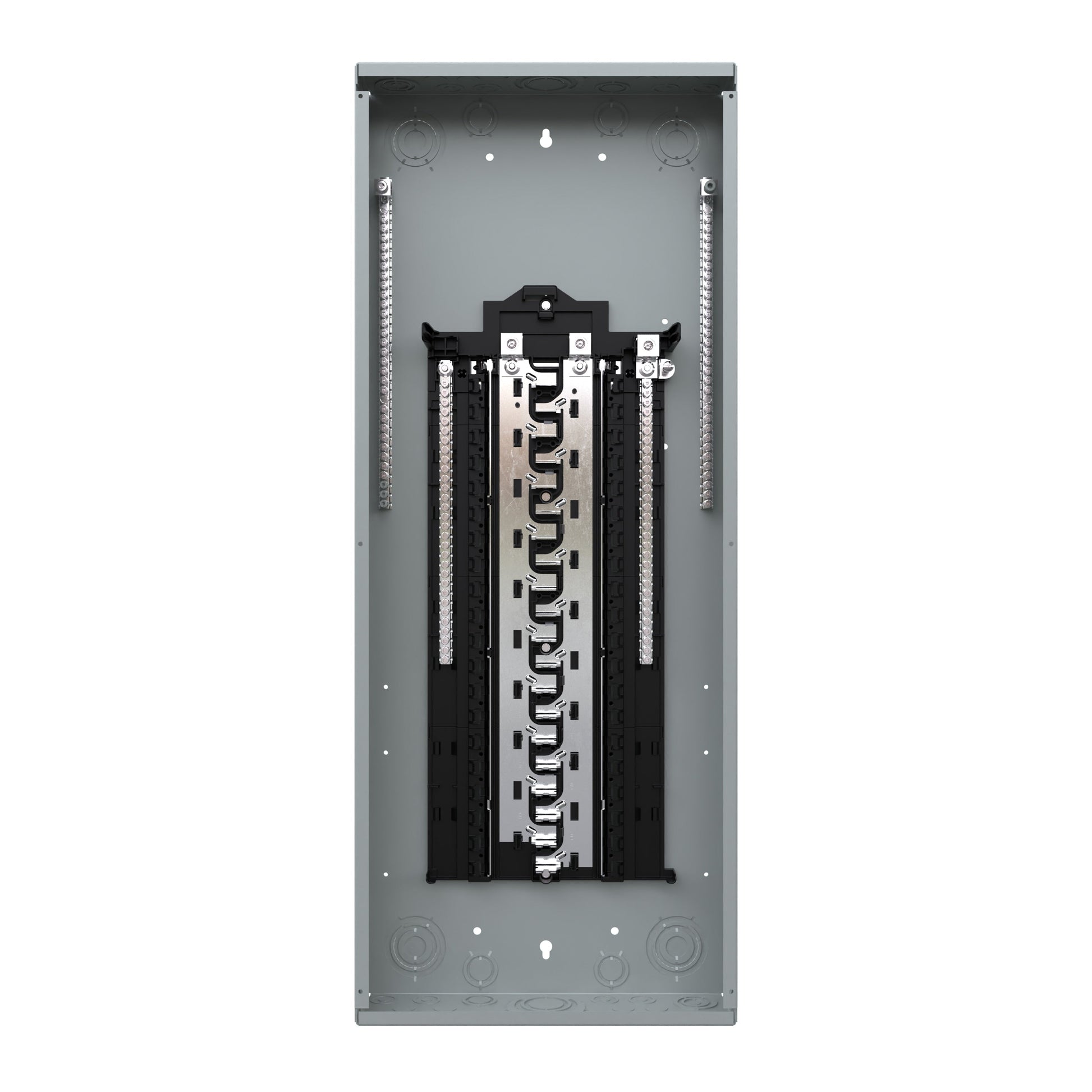 Siemens PN 225-Amp 42-space load center - angle view