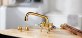 Project Source Rough Brass 2-handle Deck-mount Utility Faucet