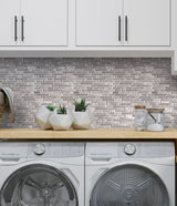 Apollo Tile Waterfall Gray and Silver 12-in x 12-in Multi-finish Glass Linear Patterned Floor and Wall Tile (4.79-sq. ft/ Carton)