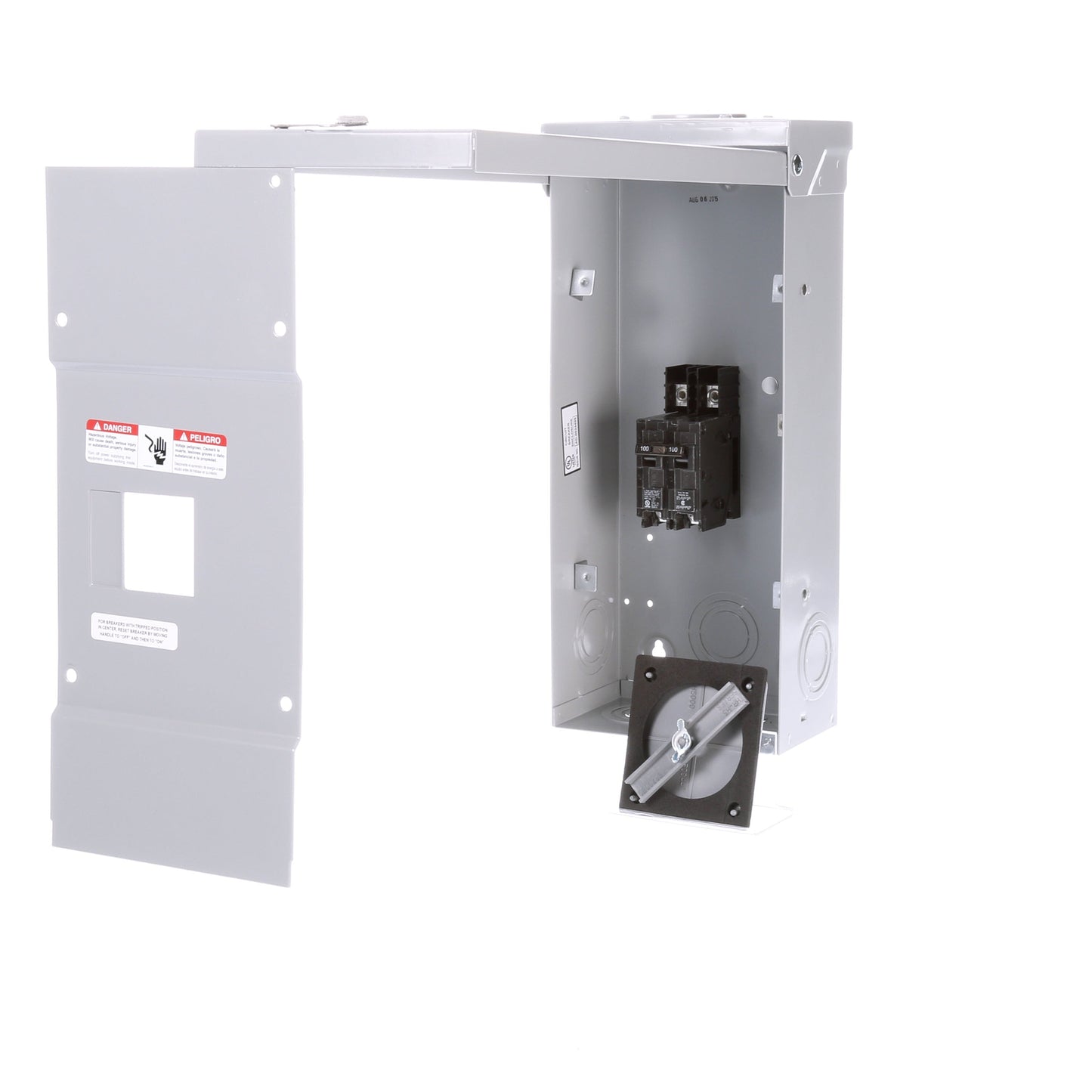 Siemens EQ 100-Amp 2-space load center - interior view