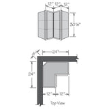 allen + roth Galway 24-in W x 30.125-in H x 12-in D Sage Blind Corner Wall Fully Assembled Cabinet (Flat Panel Shaker Style)