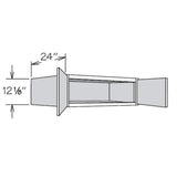 allen + roth Stonewall 36-in W x 12.125-in H x 24-in D Stone Wall Fully Assembled Cabinet (Flat Panel Shaker Door Style)