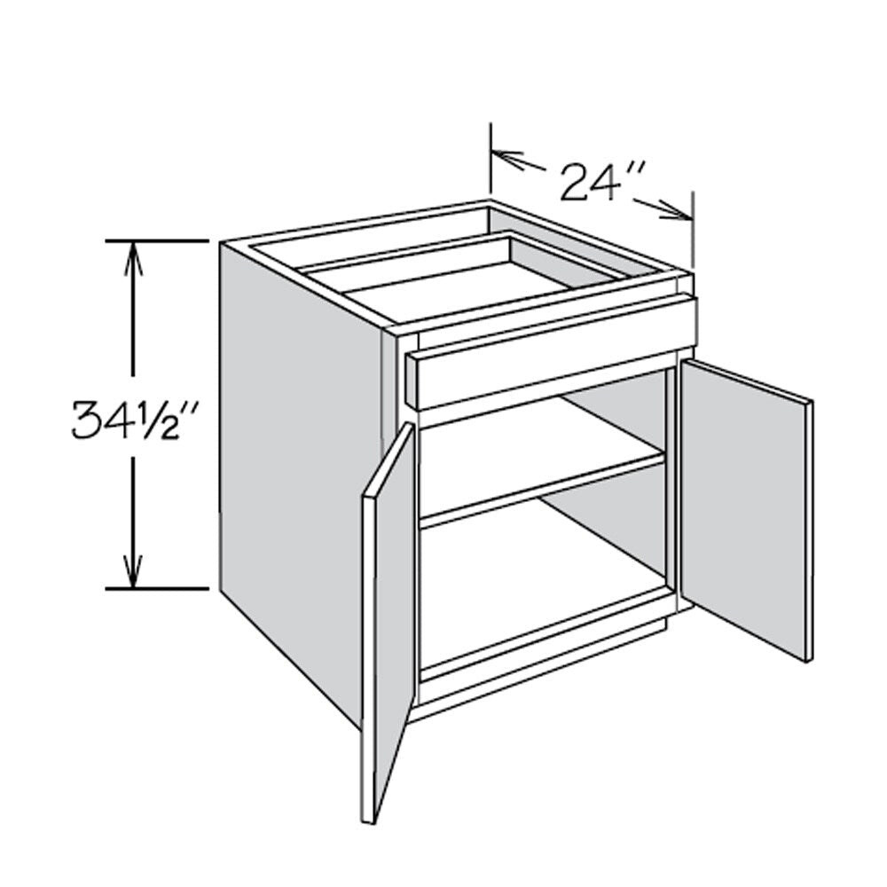 allen + roth Aveley 30-in W x 34.5-in H x 24-in D Linen 1-Drawer Base Fully Assembled Cabinet (Flat Panel Shaker Style)