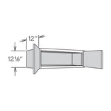 Shenandoah PRO Express Breckenridge 30-in W x 12.125-in H x 12-in D Linen Partial Overlay Wall Fully Assembled Plywood Cabinet (Recessed Panel Shaker Door Style)