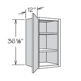 allen + roth Aveley 9-in W x 36.125-in H x 12-in D Linen Wall Fully Assembled Cabinet (Flat Panel Shaker Door Style)