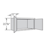 allen + roth Galway 30-in W x 20.625-in H x 12-in D Sage Wall Fully Assembled Cabinet (Flat Panel Shaker Door Style)