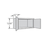 allen + roth Aveley 33-in W x 18.125-in H x 12-in D Linen Wall Fully Assembled Cabinet (Flat Panel Shaker Door Style)