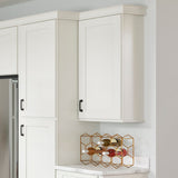 allen + roth Aveley 15-in W x 30.125-in H x 12-in D Linen Wall Fully Assembled Cabinet (Flat Panel Shaker Door Style)