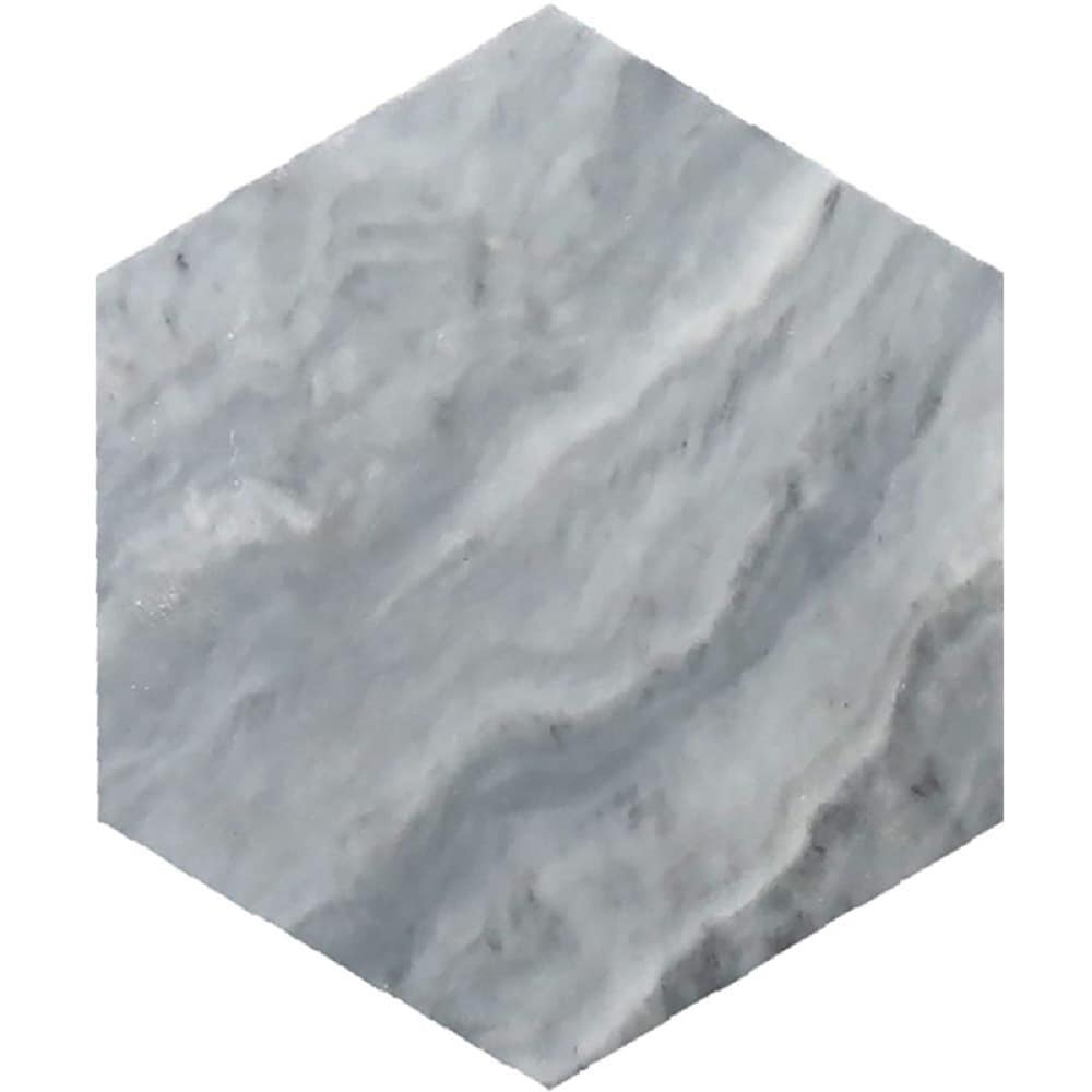 Apollo Tile (Sample) Floor and Wall Tile Gray 10-in x 10-in Honed Marble Honeycomb Marble Look Floor and Wall Tile