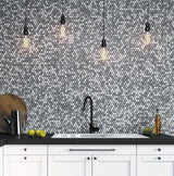 Apollo Tile (Sample) Floor and Wall Tile Gray 4-in x 4-in Polished Marble Penny Round Patterned Floor and Wall Tile