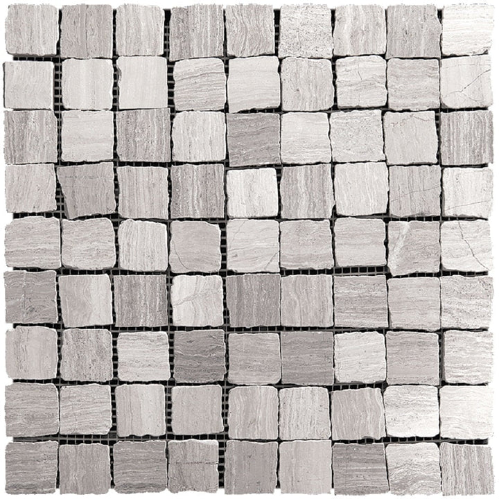 Apollo Tile (Sample) Floor and Wall Tile Wooden Gray 4-in x 4-in Matte Marble Uniform Squares Patterned Floor and Wall Tile