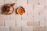 Apollo Tile (Sample) Beige 4-in x 4-in Polished Marble Brick Patterned Floor and Wall Tile