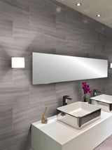 Apollo Tile (Sample) Floor and Wall Tile Wooden Gray 4-in x 4-in Honed Marble Subway Floor and Wall Tile