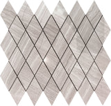 Apollo Tile (Sample) Floor and Wall Tile Gray 4-in x 4-in Polished Marble Diamond Patterned Floor and Wall Tile
