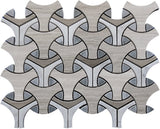 Apollo Tile (Sample) Floor and Wall Tile Beige, White and Gray 4-in x 4-in Polished Marble Mixed Pattern Patterned Floor and Wall Tile