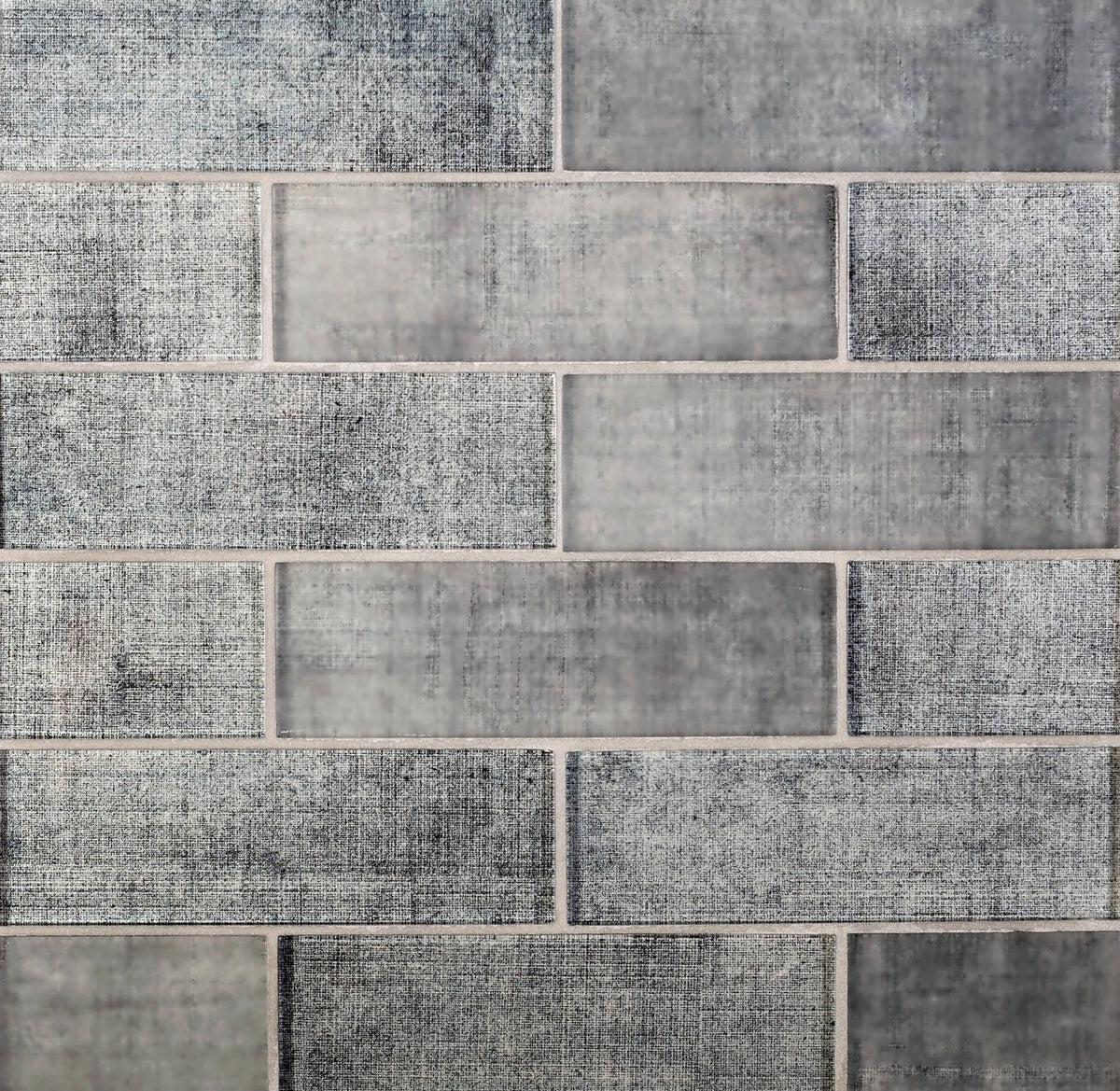 Apollo Tile (Sample) Wall Light Gray 4-in x 4-in Glossy Glass Brick Patterned Wall Tile